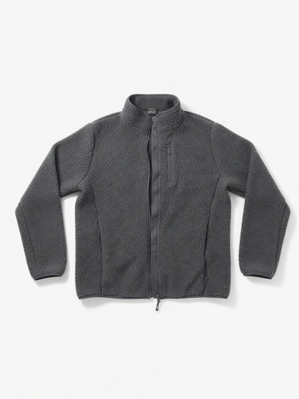 Eddie Bauer Charcoal Sherpa Fleece Jacket